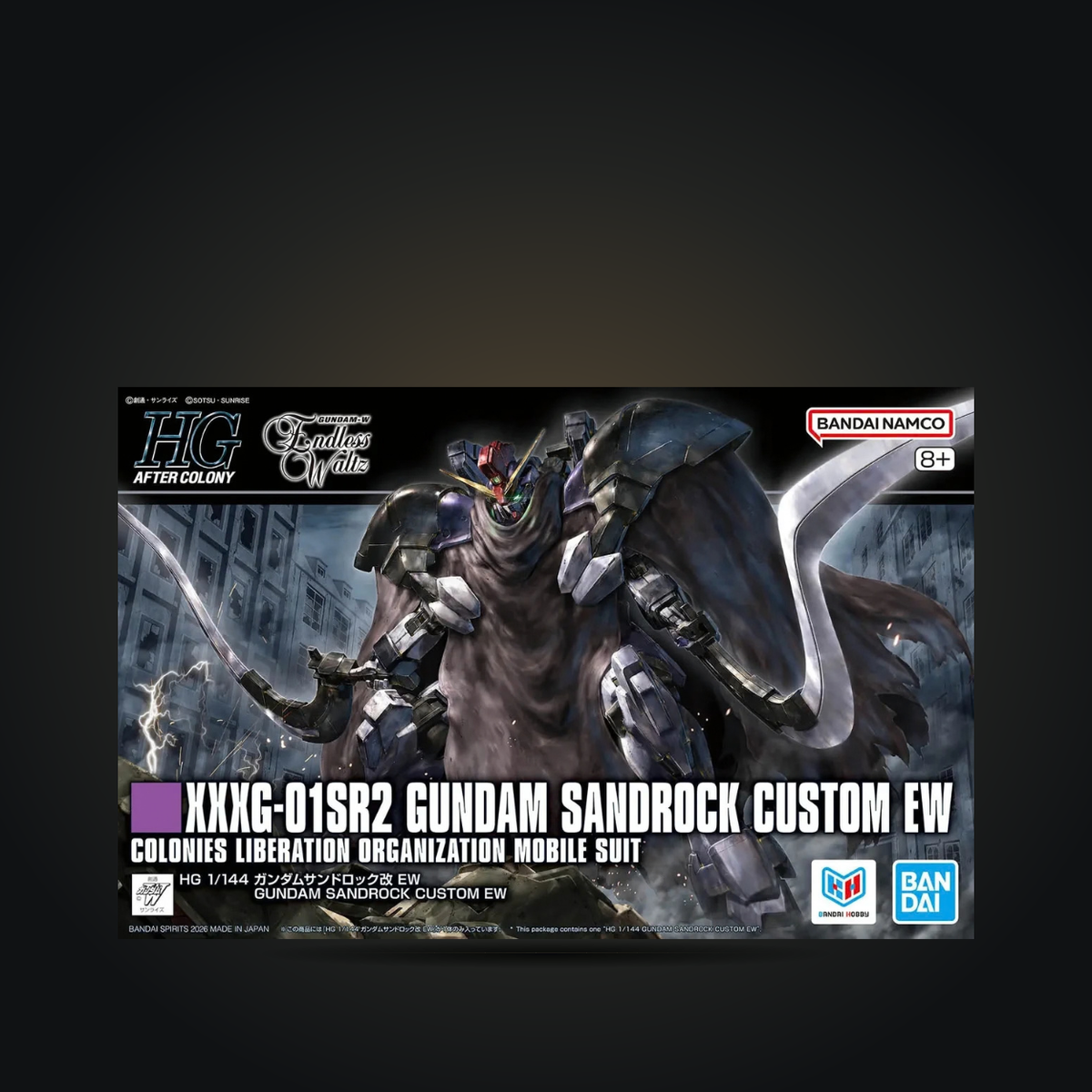 Bandai HG 1/144 Gundam Sandrock Custom EW model kit box